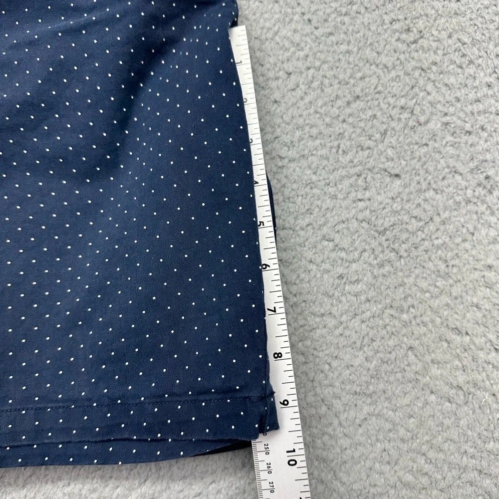 Old Navy S/553239-04 Mens Size 34 Ultimate Slim Navy Dots Chino Shorts 700062622